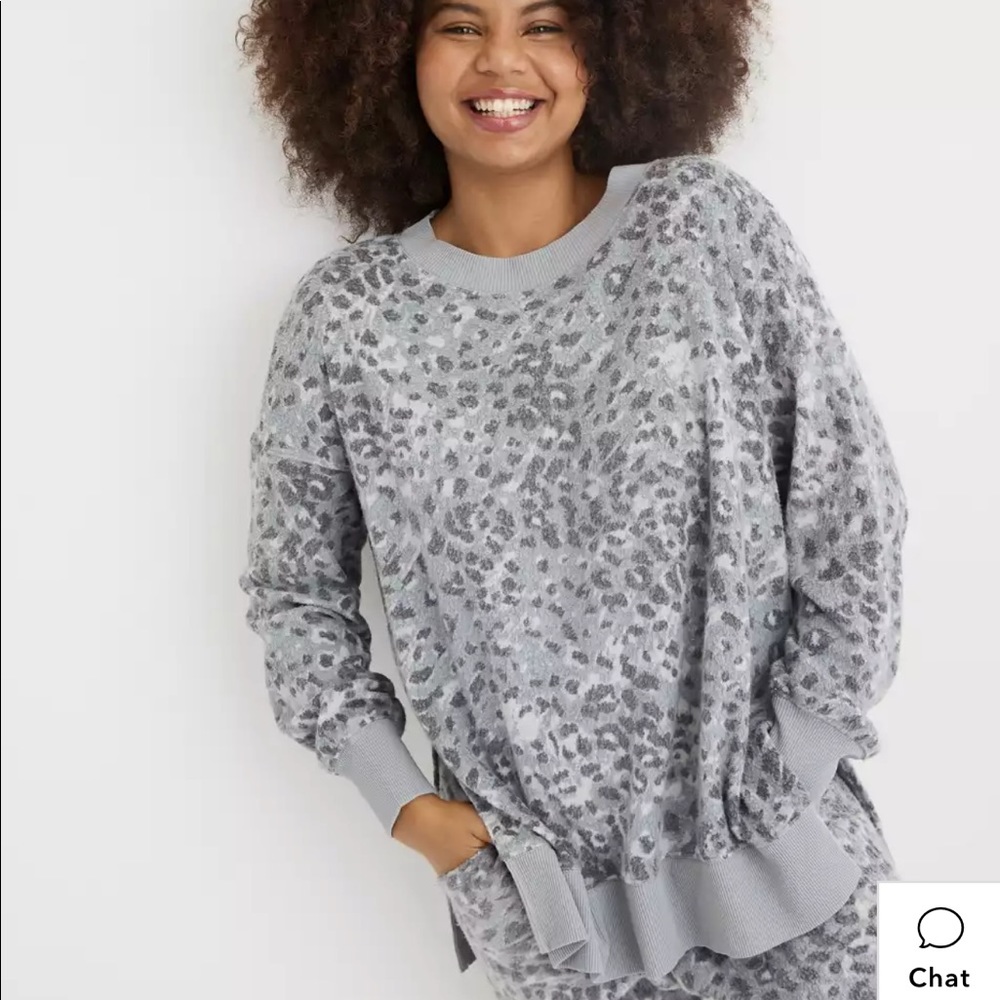Aerie Cozy Good Vibes Oversized Sweatshirt NWT - Picture 1 of 10